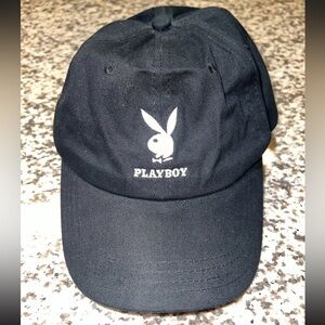 PLAYBOY Kids Black and White Logo Hat